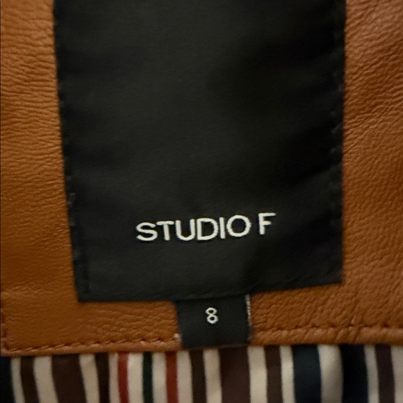 Studio F Tan, lined Jacket - Picture 2 of 5